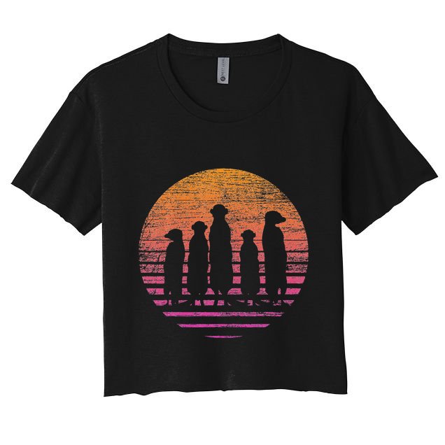Retro Meerkat Crop Top