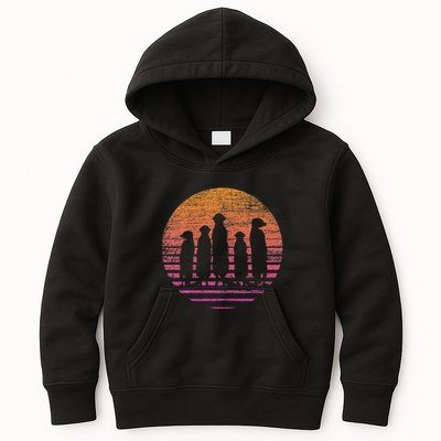 Retro Meerkat Kids Hoodie