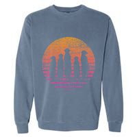 Retro Meerkat Garment-Dyed Sweatshirt