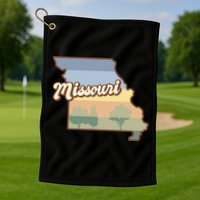 Retro Missouri Golf Towel