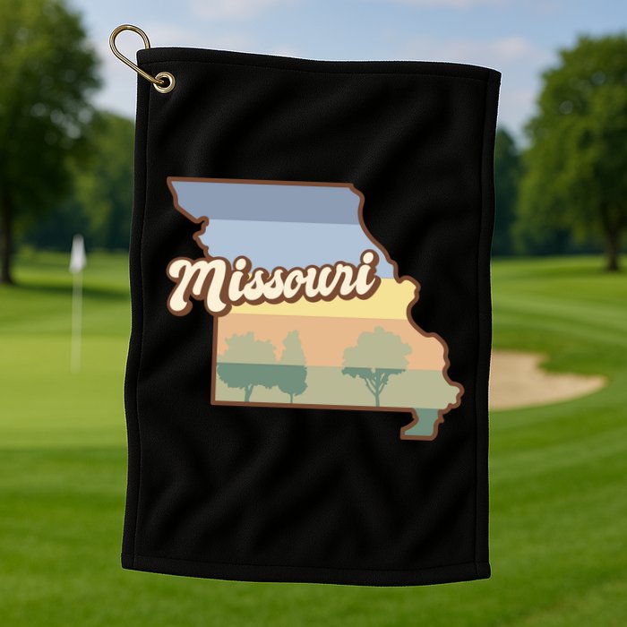 Retro Missouri Golf Towel