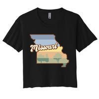 Retro Missouri Women's Crop Top Tee