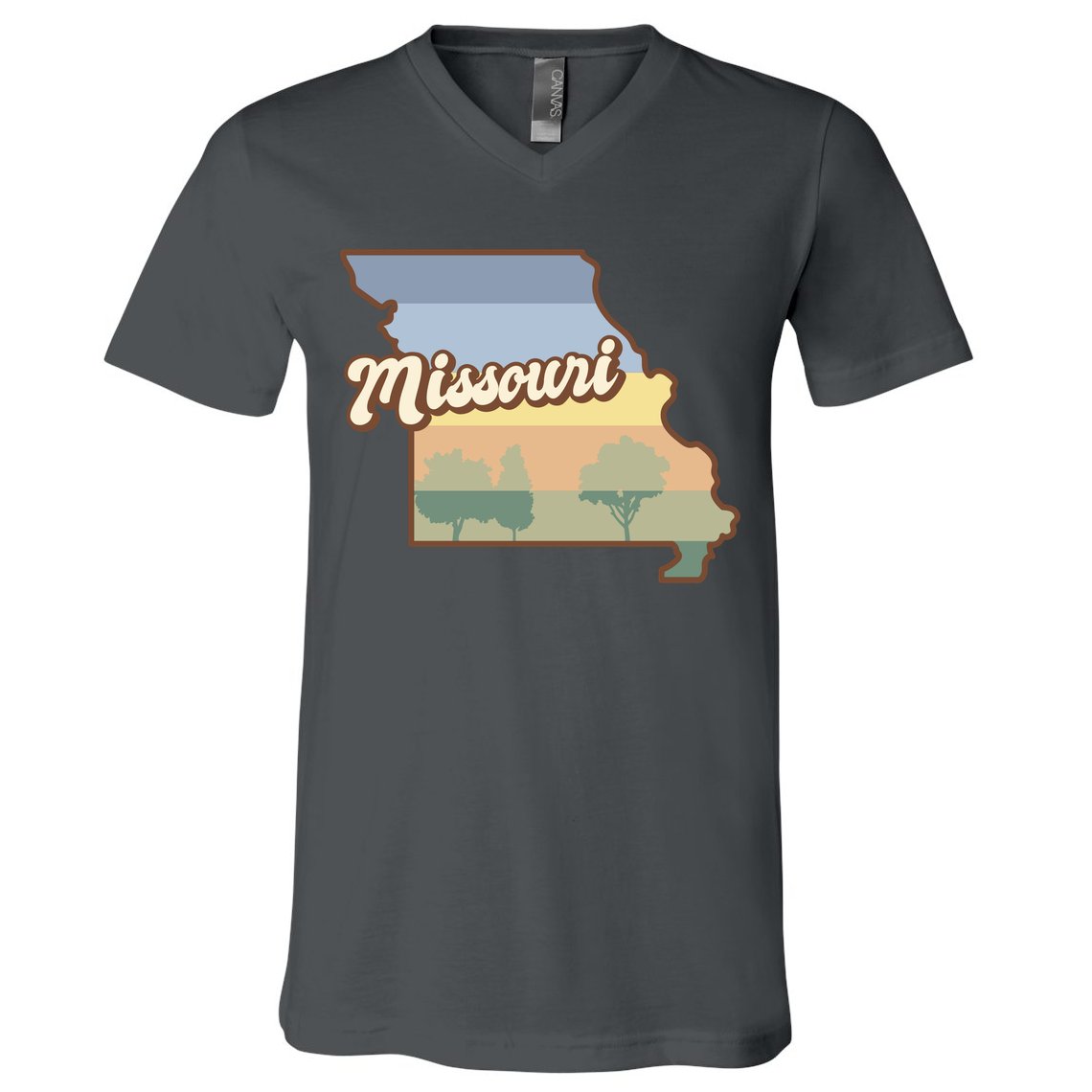 Retro Missouri V-Neck T-Shirt