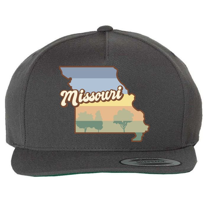 Retro Missouri Wool Snapback Cap