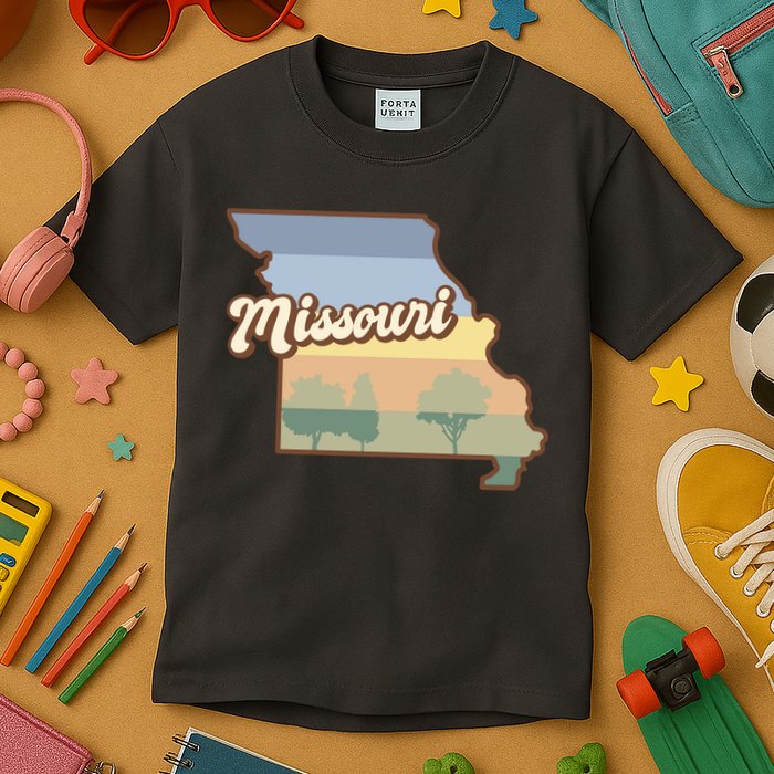 Retro Missouri Kids T-Shirt