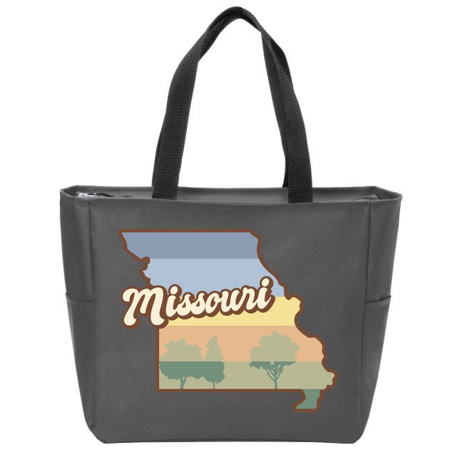 Retro Missouri Zip Tote Bag