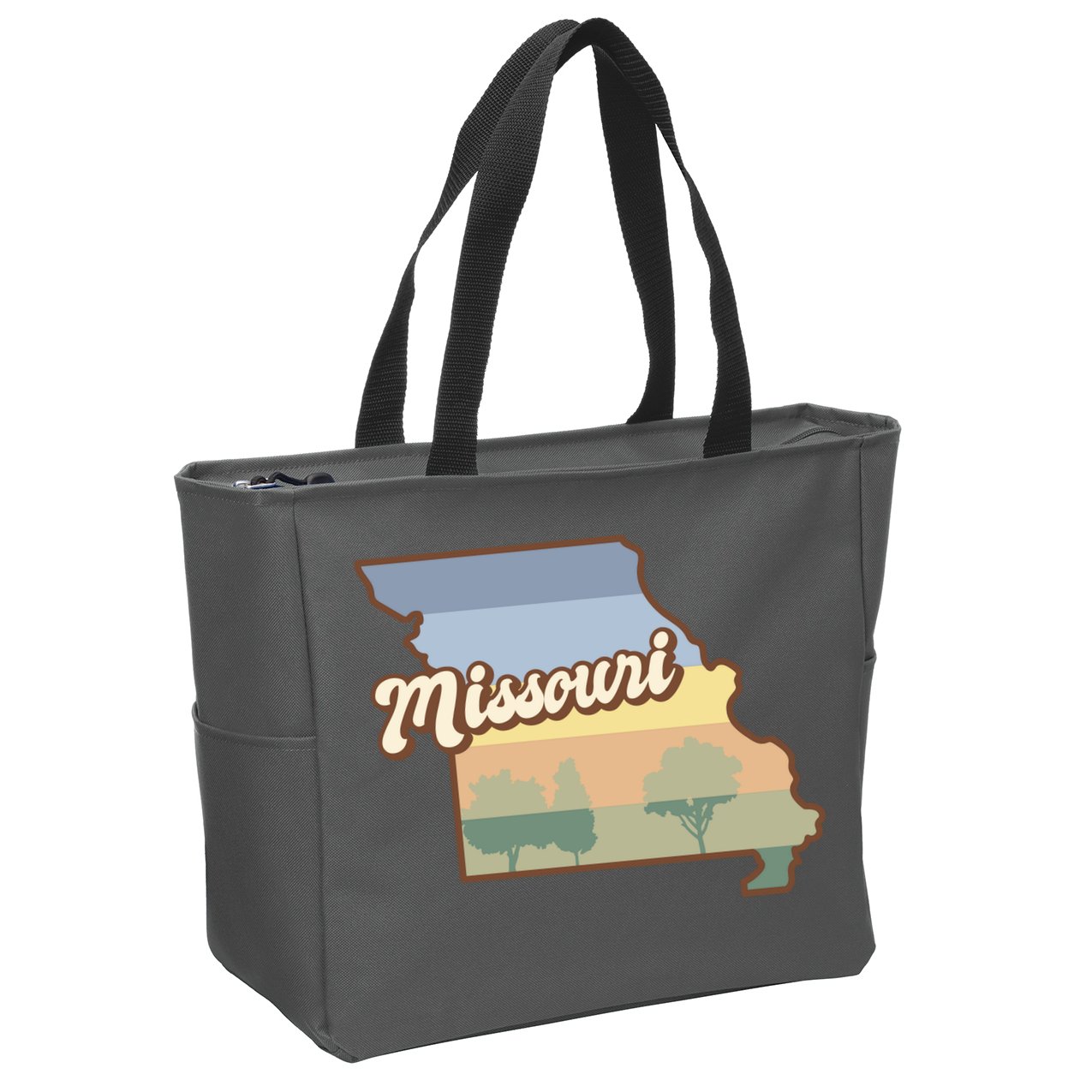 Retro Missouri Zip Tote Bag