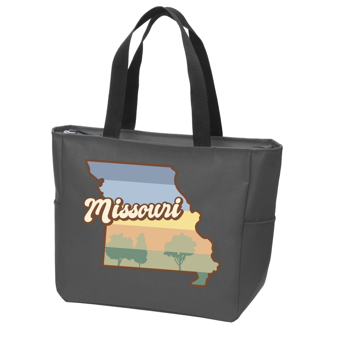 Retro Missouri Zip Tote Bag