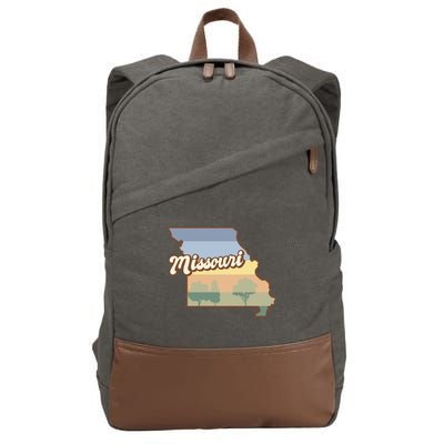 Retro Missouri Cotton Canvas Backpack