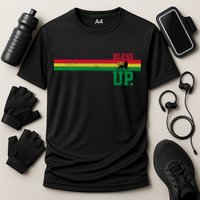 Reggae Music Rastafari Bless Up Lion Of Judah Rasta Gift Cooling Performance Crew T-Shirt
