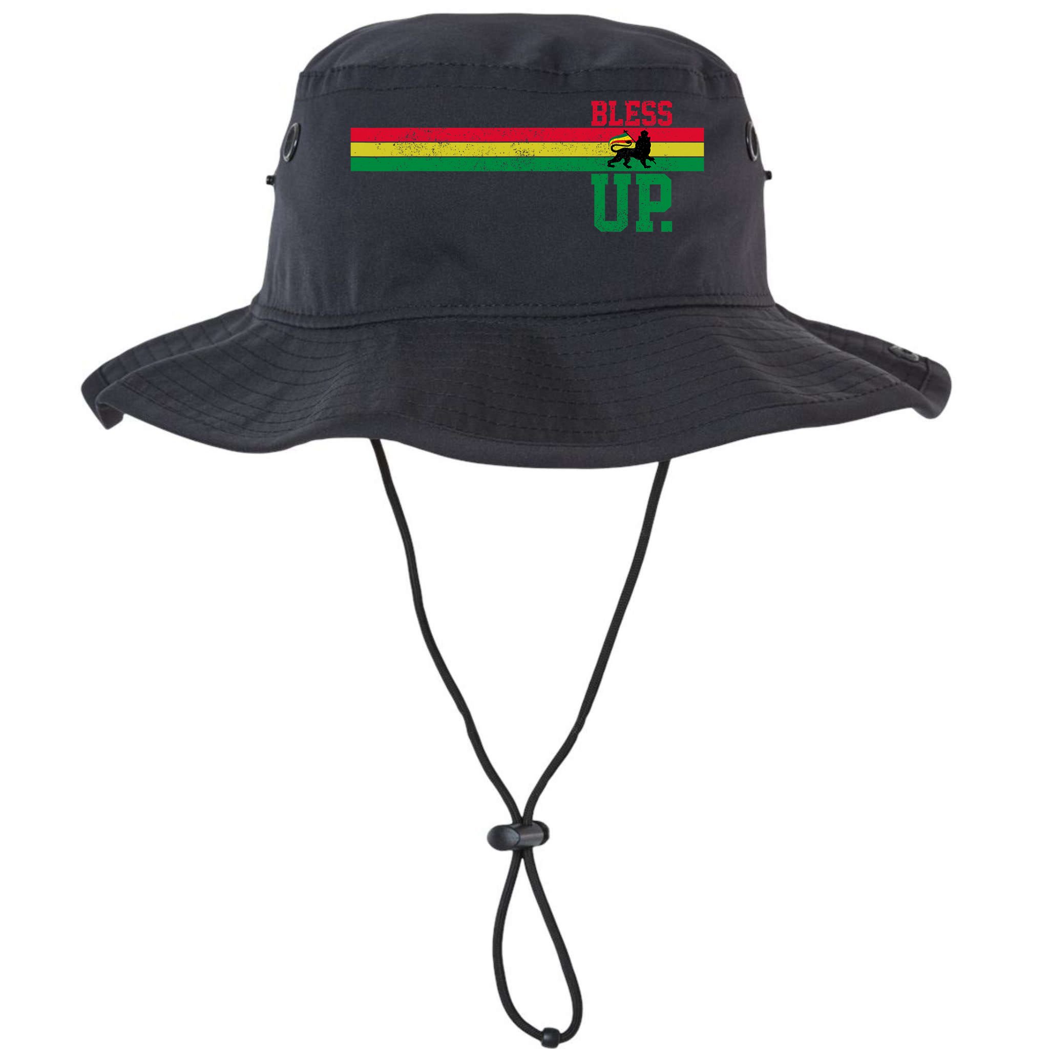 Reggae Music Rastafari Bless Up Lion Of Judah Rasta Gift Bucket Hat