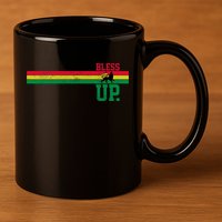 Reggae Music Rastafari Bless Up Lion Of Judah Rasta Gift 11oz C Handle Ceramic Mug