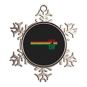 Reggae Music Rastafari Bless Up Lion Of Judah Rasta Gift Metallic Star Ornament