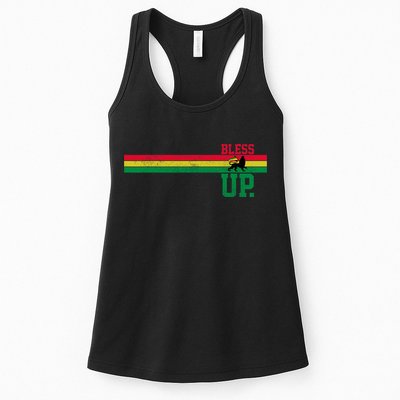 Reggae Music Rastafari Bless Up Lion Of Judah Rasta Gift Womens Tank Top