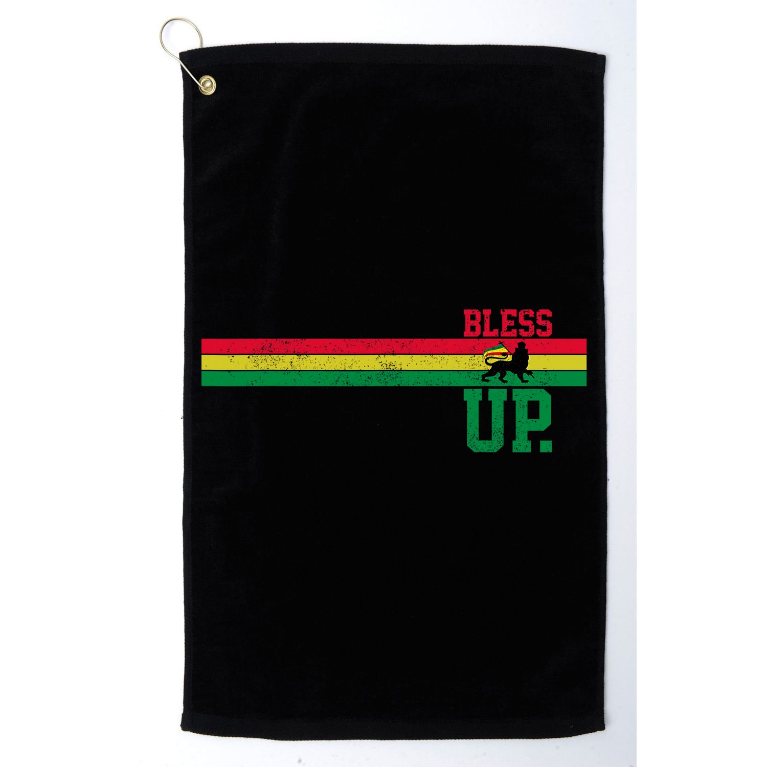 Reggae Music Rastafari Bless Up Lion Of Judah Rasta Gift Golf Towel
