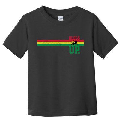 Reggae Music Rastafari Bless Up Lion Of Judah Rasta Gift Toddler T-Shirt