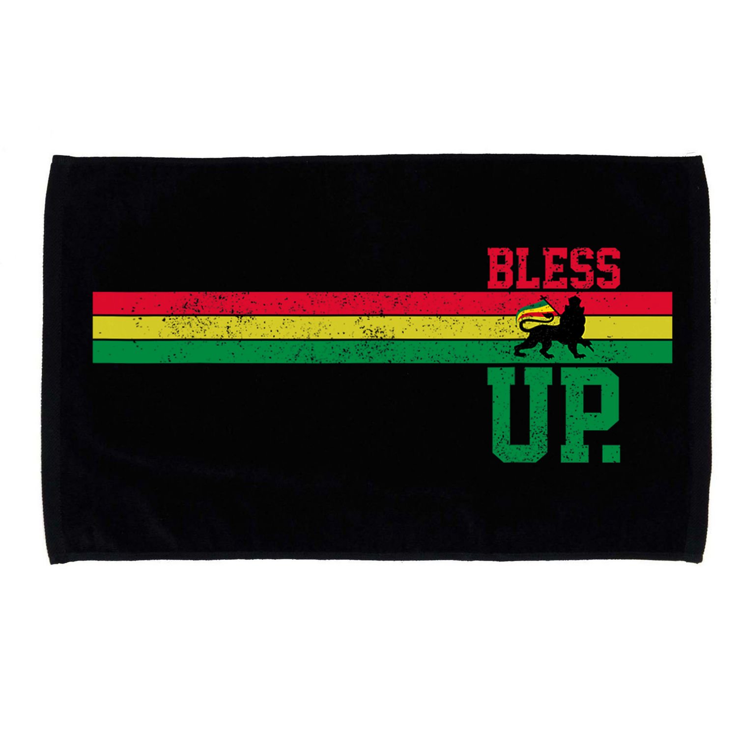 Reggae Music Rastafari Bless Up Lion Of Judah Rasta Gift Microfiber Hand Towel