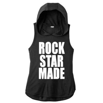 Rockstar Made Ladies PosiCharge Tri-Blend Wicking Draft Hoodie Tank