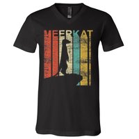 Retro Meerkat V-Neck T-Shirt