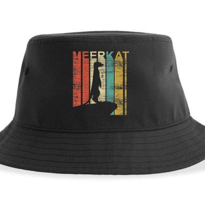 Retro Meerkat Sustainable Bucket Hat