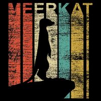 Retro Meerkat Sustainable Bucket Hat