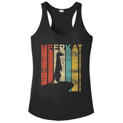 Retro Meerkat Ladies PosiCharge Competitor Racerback Tank