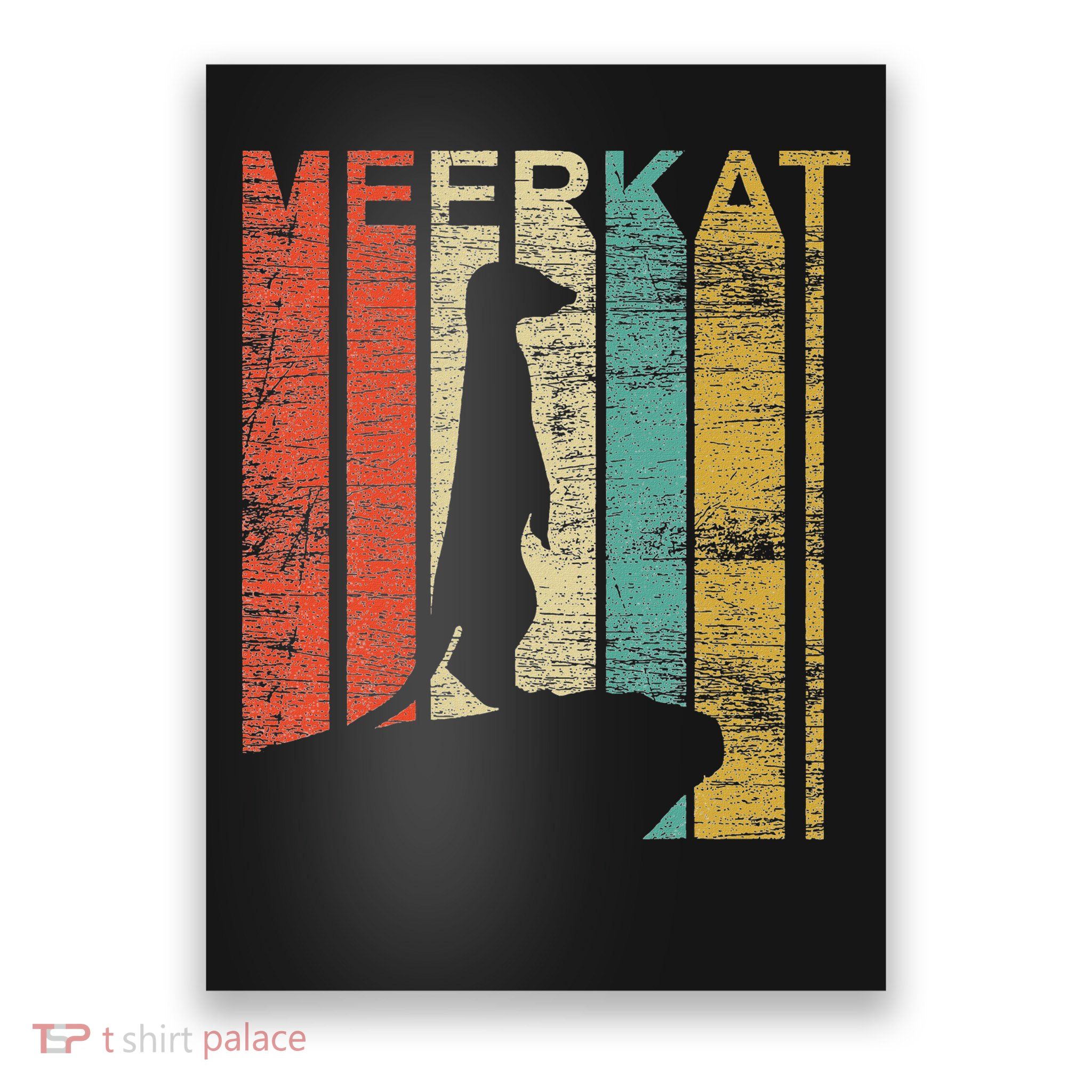 Retro Meerkat Poster