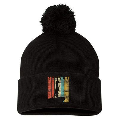 Retro Meerkat Pom Pom 12in Knit Beanie