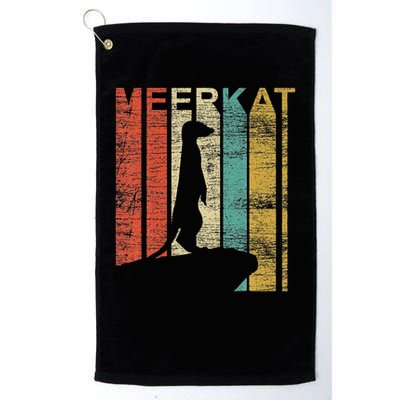 Retro Meerkat Golf Towel