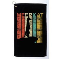 Retro Meerkat Golf Towel