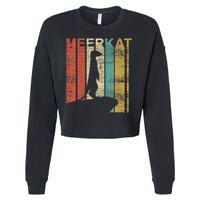 Retro Meerkat Cropped Pullover Crew