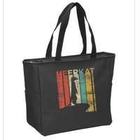Retro Meerkat Zip Tote Bag
