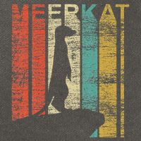 Retro Meerkat Cotton Canvas Backpack