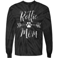 Rottie Mom Rottweiler Lover Owner Funny Dog Mom Tie-Dye Long Sleeve Shirt