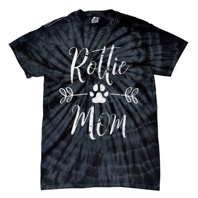 Rottie Mom Rottweiler Lover Owner Funny Dog Mom Tie-Dye T-Shirt