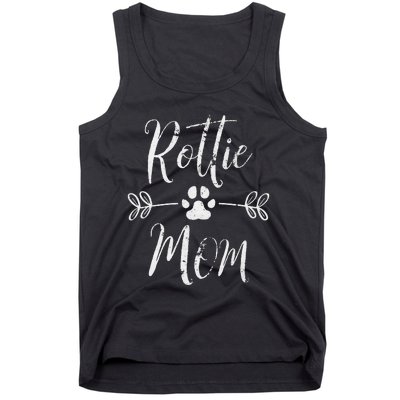 Rottie Mom Rottweiler Lover Owner Funny Dog Mom Tank Top