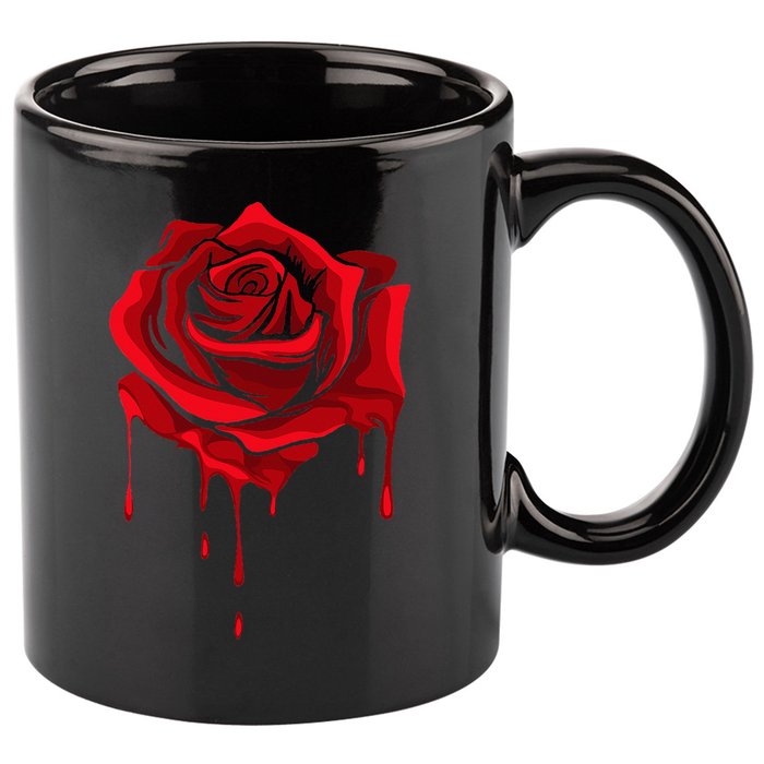 Red Melting Rose Garden Gardener Botanist Flowers Rose 11oz C Handle Ceramic Mug