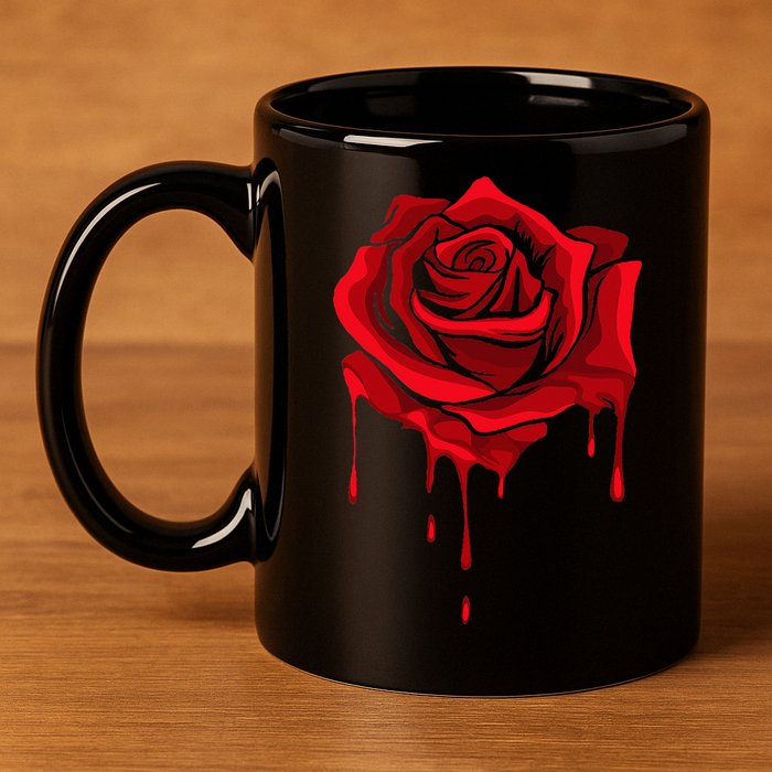 Red Melting Rose Garden Gardener Botanist Flowers Rose 11oz C Handle Ceramic Mug
