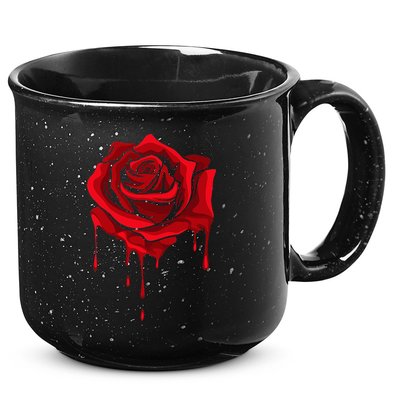 Red Melting Rose Garden Gardener Botanist Flowers Rose 15oz Campfire Ceramic Mug