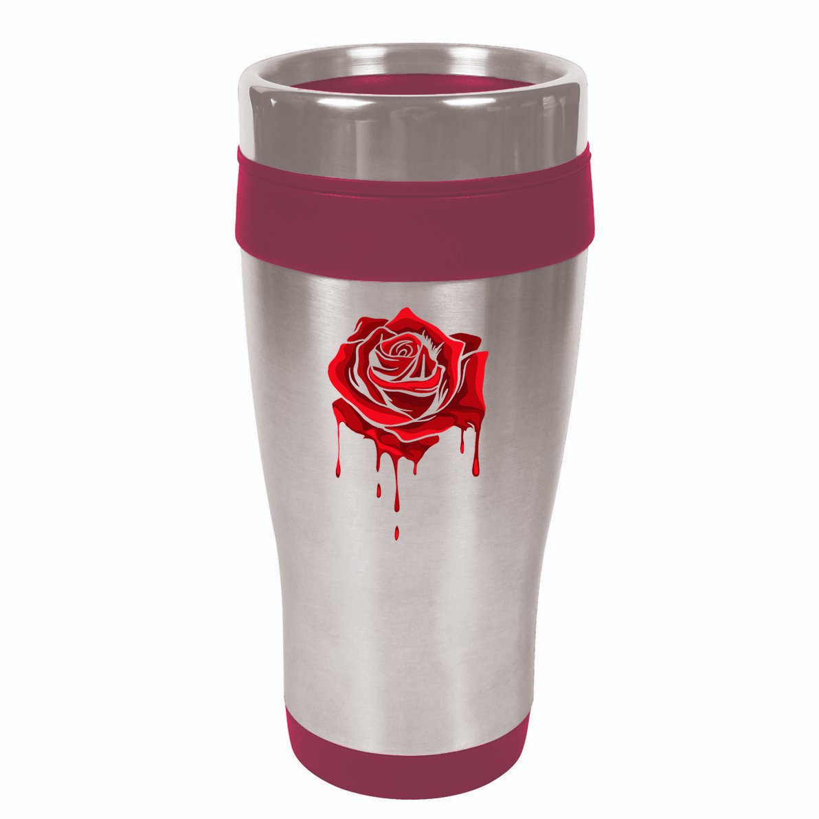 Red Melting Rose Garden Gardener Botanist Flowers Rose 16oz Travel Tumbler