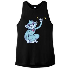 Rocker Monkey Ladies PosiCharge Tri-Blend Wicking Tank