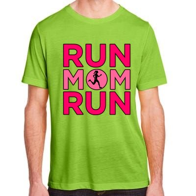 Run Mom Run Half Marathon Runner Running Lover Graphic Meaningful Gift Adult ChromaSoft Performance T-Shirt