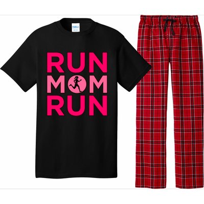 Run Mom Run Half Marathon Runner Running Lover Graphic Meaningful Gift Pajama Set