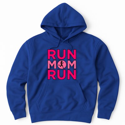 Run Mom Run Half Marathon Runner Running Lover Graphic Meaningful Gift Hoodie