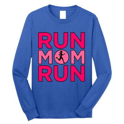 Run Mom Run Half Marathon Runner Running Lover Graphic Meaningful Gift Long Sleeve Shirt