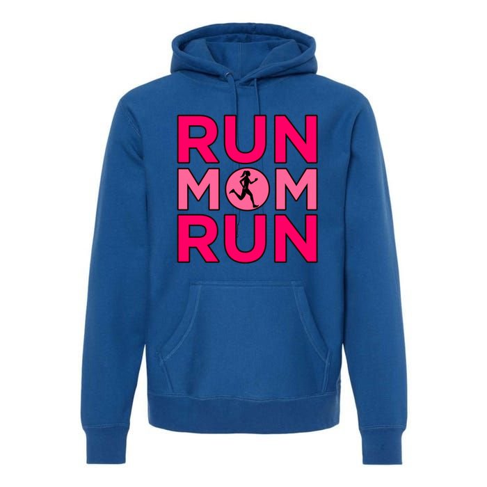 Run Mom Run Half Marathon Runner Running Lover Graphic Meaningful Gift Premium Hoodie