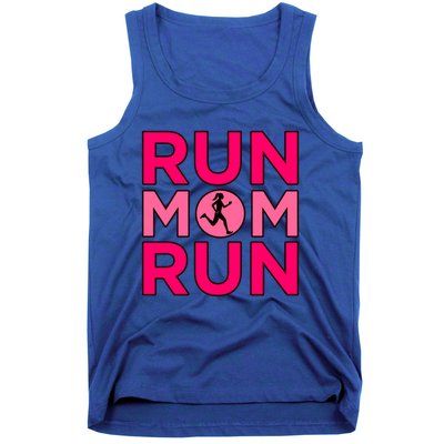 Run Mom Run Half Marathon Runner Running Lover Graphic Meaningful Gift Tank Top