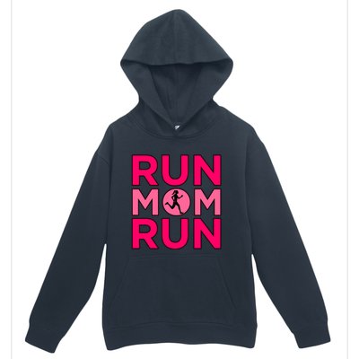 Run Mom Run Half Marathon Runner Running Lover Graphic Meaningful Gift Urban Pullover Hoodie