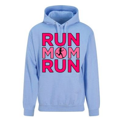 Run Mom Run Half Marathon Runner Running Lover Graphic Meaningful Gift Unisex Surf Hoodie