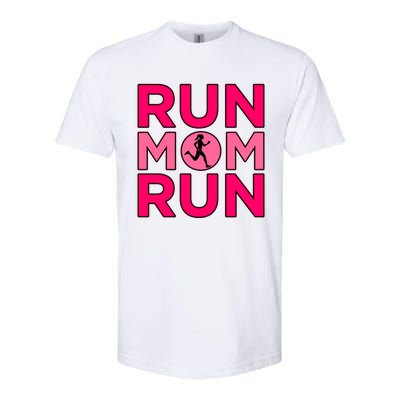 Run Mom Run Half Marathon Runner Running Lover Graphic Meaningful Gift Softstyle CVC T-Shirt